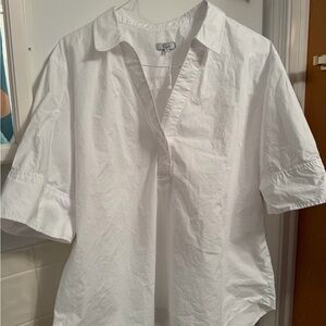 Rails white cotton popover shirt XL